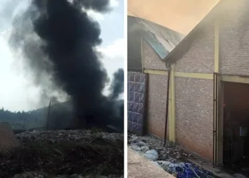 Huye: Ikimoteri cyafashwe n’inkongi y’umuriro kuyizimya bisaba imbaraga zidasanzwe