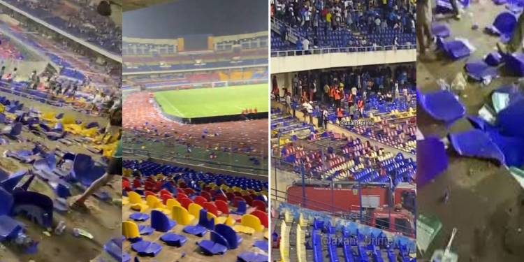 Abafana ba RDC nyuma yo gutsindwa na Senegal bakamenagura intebe zo muri sitade – Dore zimwe mu ngaruka bishobora kugira