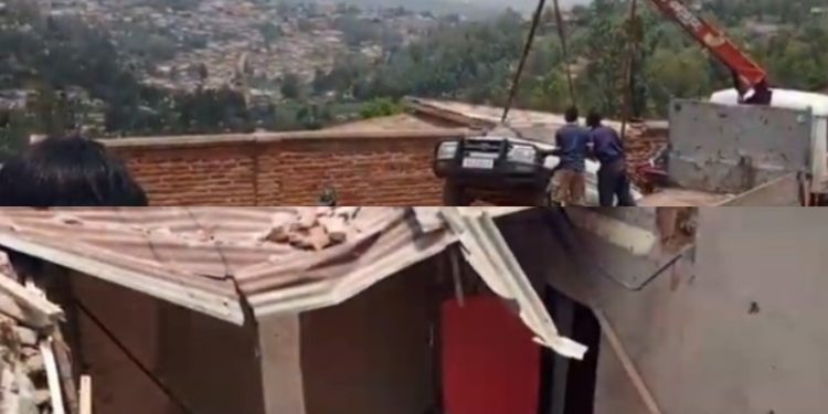 Gatenga: Imodoka ya Toyota yakoze impanuka igwa mu rugo rw’umuturage igwira umwana wari uryamye