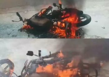 Huye: Abaturage batangajwe no kubona moto yari iparitse ishya igakongoka nta kiyitwitse