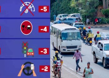 Amategeko mashya y’umuhanda: Dore amanota abashoferi bagiye kujya bakurwaho igihe bayakoze batwaye ikinyabiziga